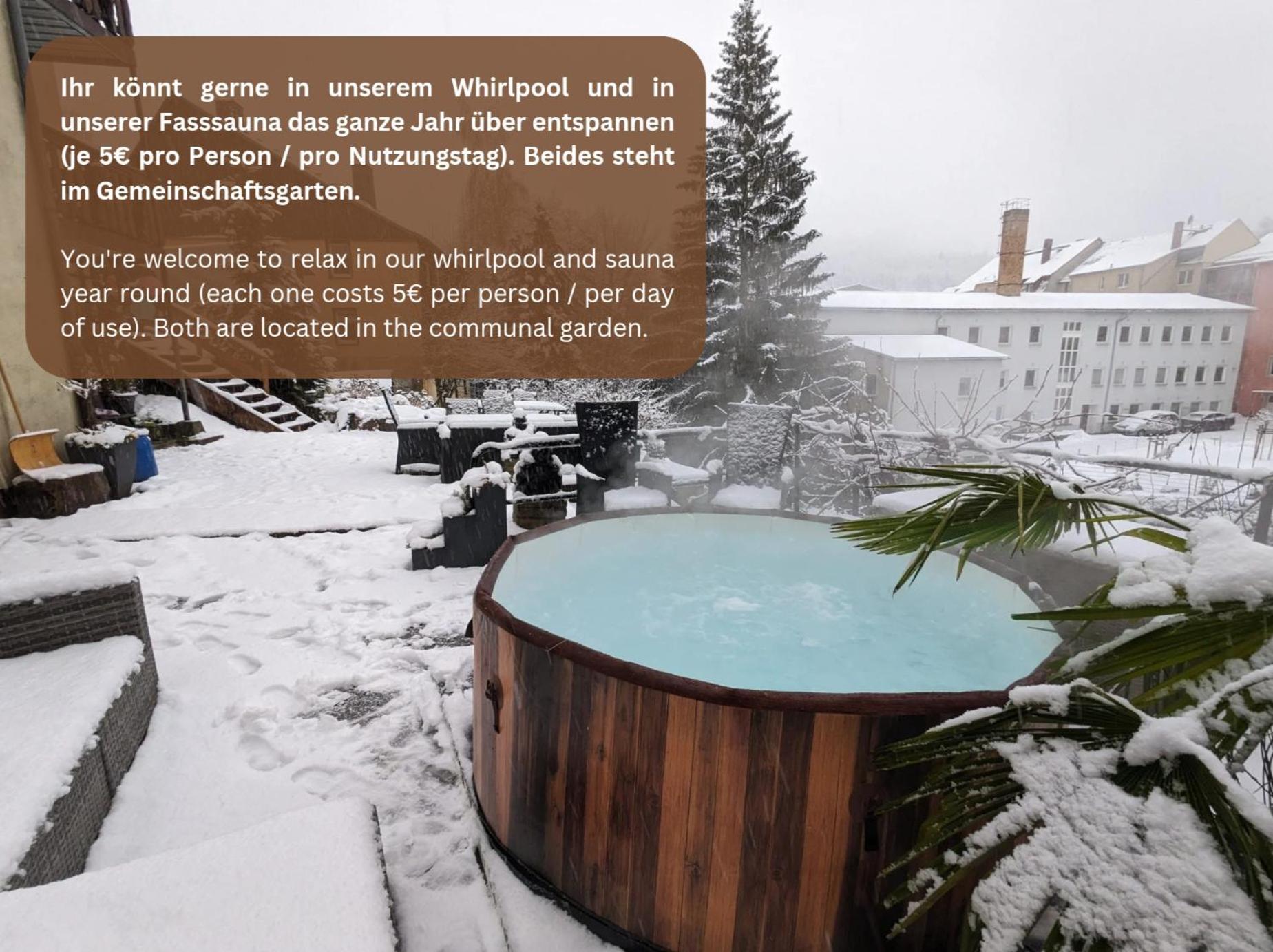 Zi1 - Urlaubsmagie - Erholung Mit Whirlpool & Sauna Sebnitz Exteriör bild